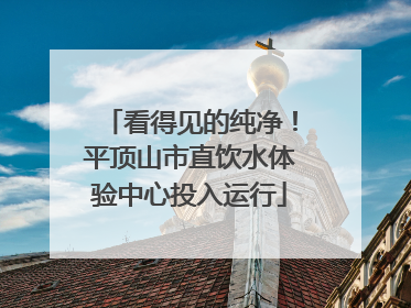 看得见的纯净！平顶山市直饮水体验中心投入运行